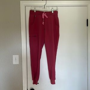 Pink FIGS Size S High Waisted Joggers